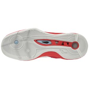 Mizuno Wave Momentum Mid Mens Volleyball Shoes Canada - White/Red